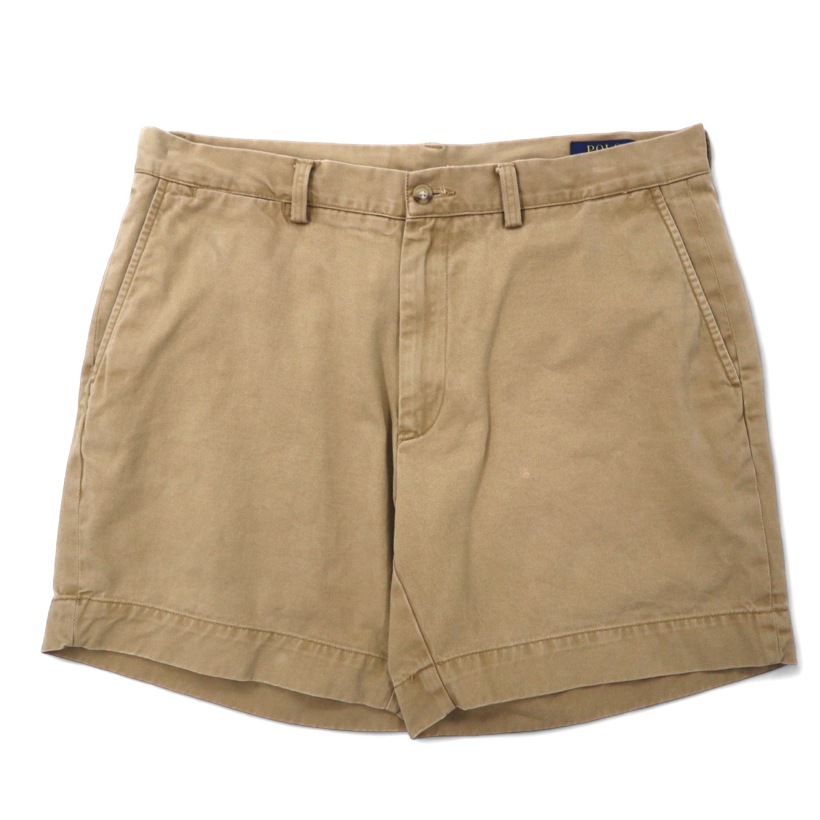 日本然リトテ-古着オンライン-POLO RALPH LAUREN ポロチノ クラシックフィット チノ ショートパンツ 34 ベージュ コットン-POLO RALPH LAUREN Polochino Classic Fit Chino Short Pants 34 Beige Cotton