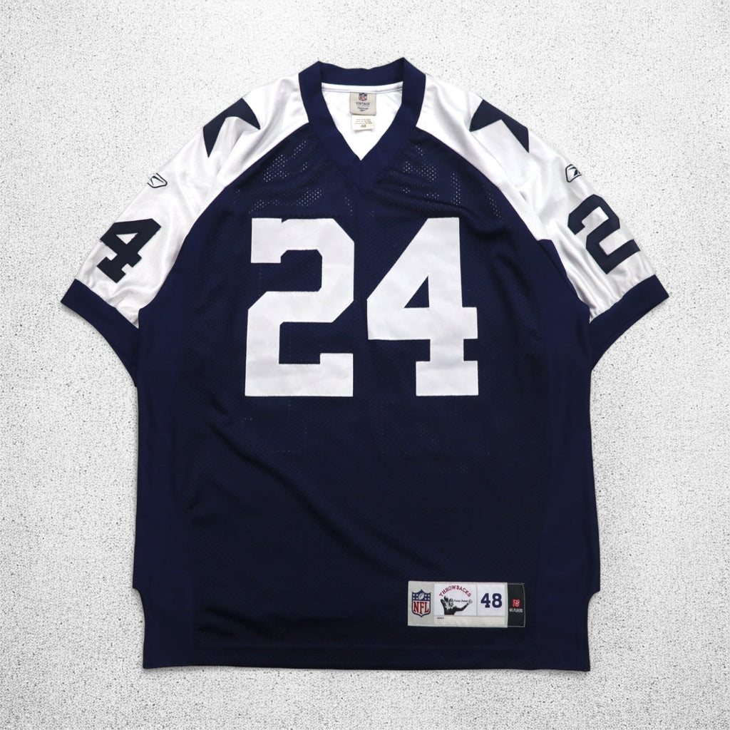 Reebok NFL VINTAGE COLLECTION ゲームシャツ XL ネイビー ナンバリング DALLAS COWBOYS