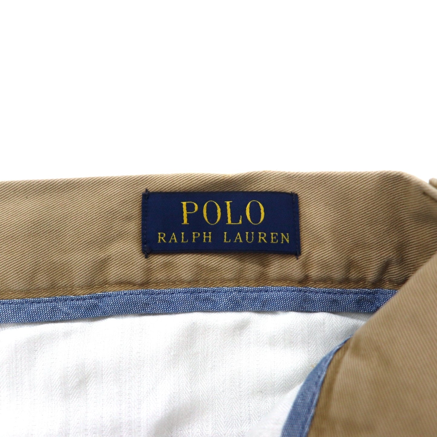 POLO RALPH LAUREN ポロチノ クラシックフィット チノ ショートパンツ 34 ベージュ コットン