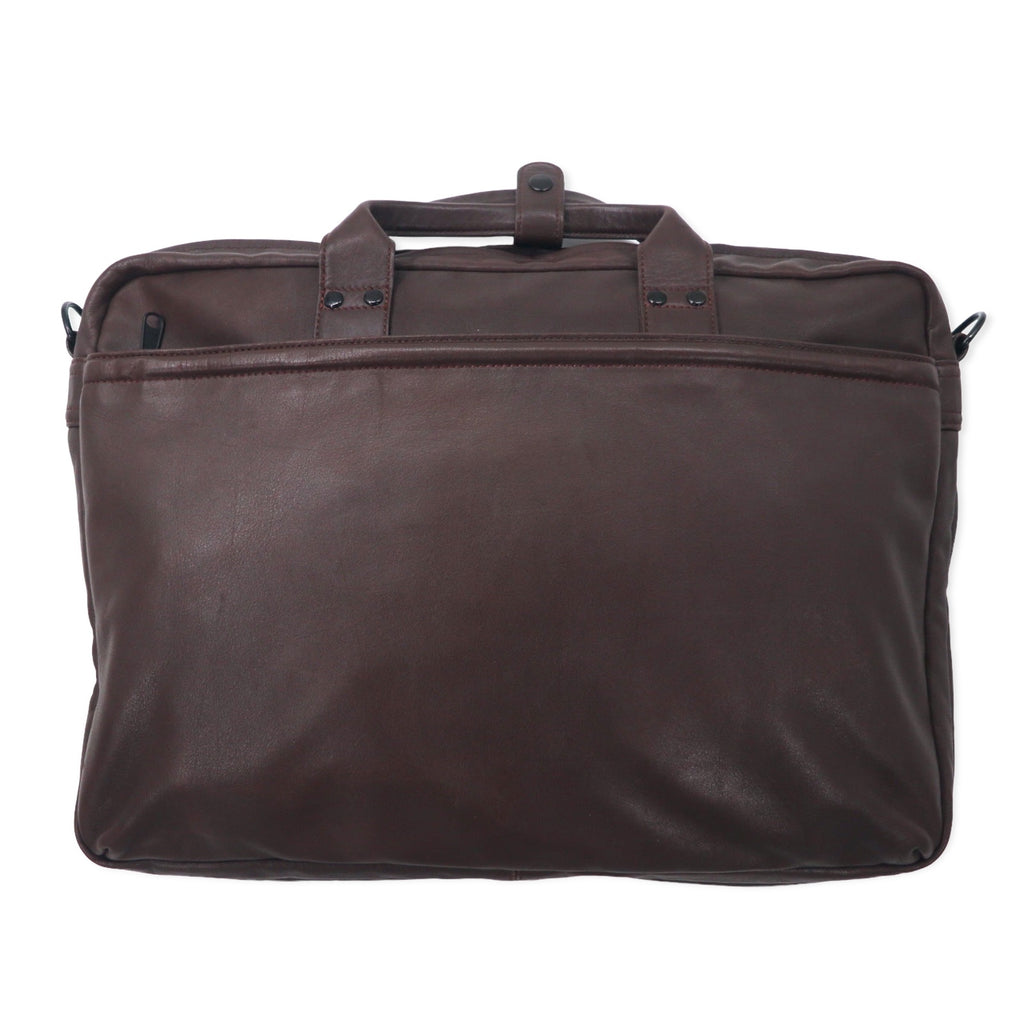 PORTER Around Leather Business Bag Briefcase Brown AROUND BRIEFCASE 003-01266 Made in Japan
