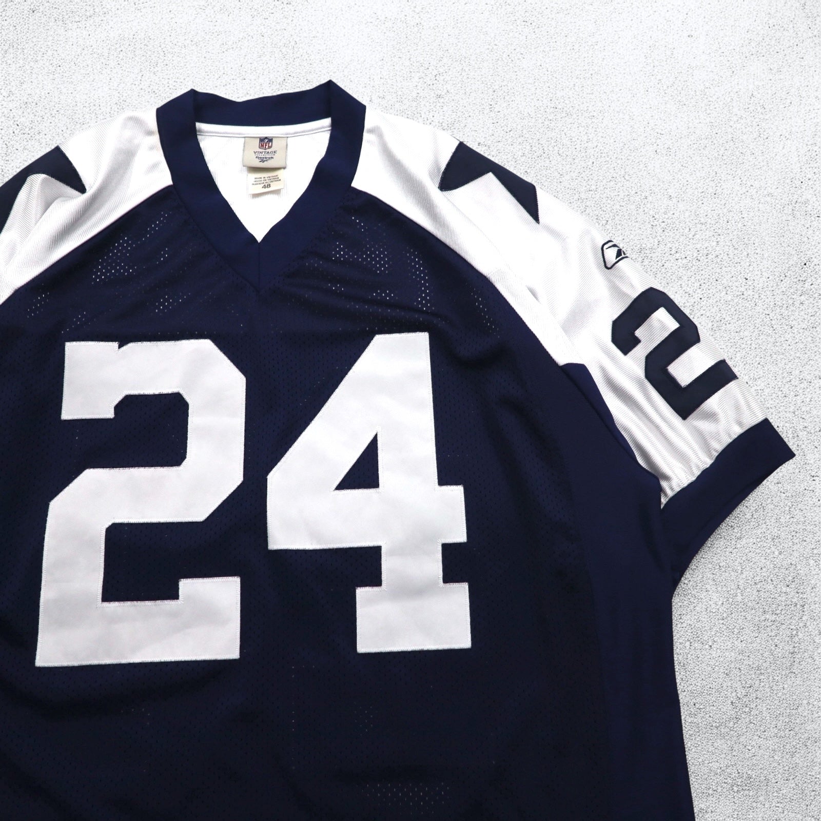 Reebok NFL VINTAGE COLLECTION ゲームシャツ XL ネイビー ナンバリング DALLAS COWBOYS