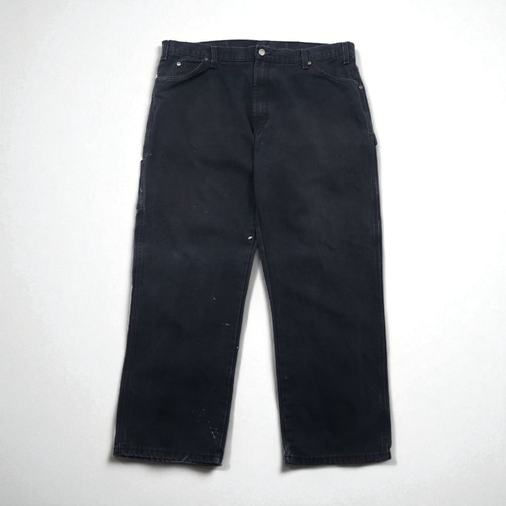 Dickies Duck Painter Pants, XL, Black Cotton, 1939RBK