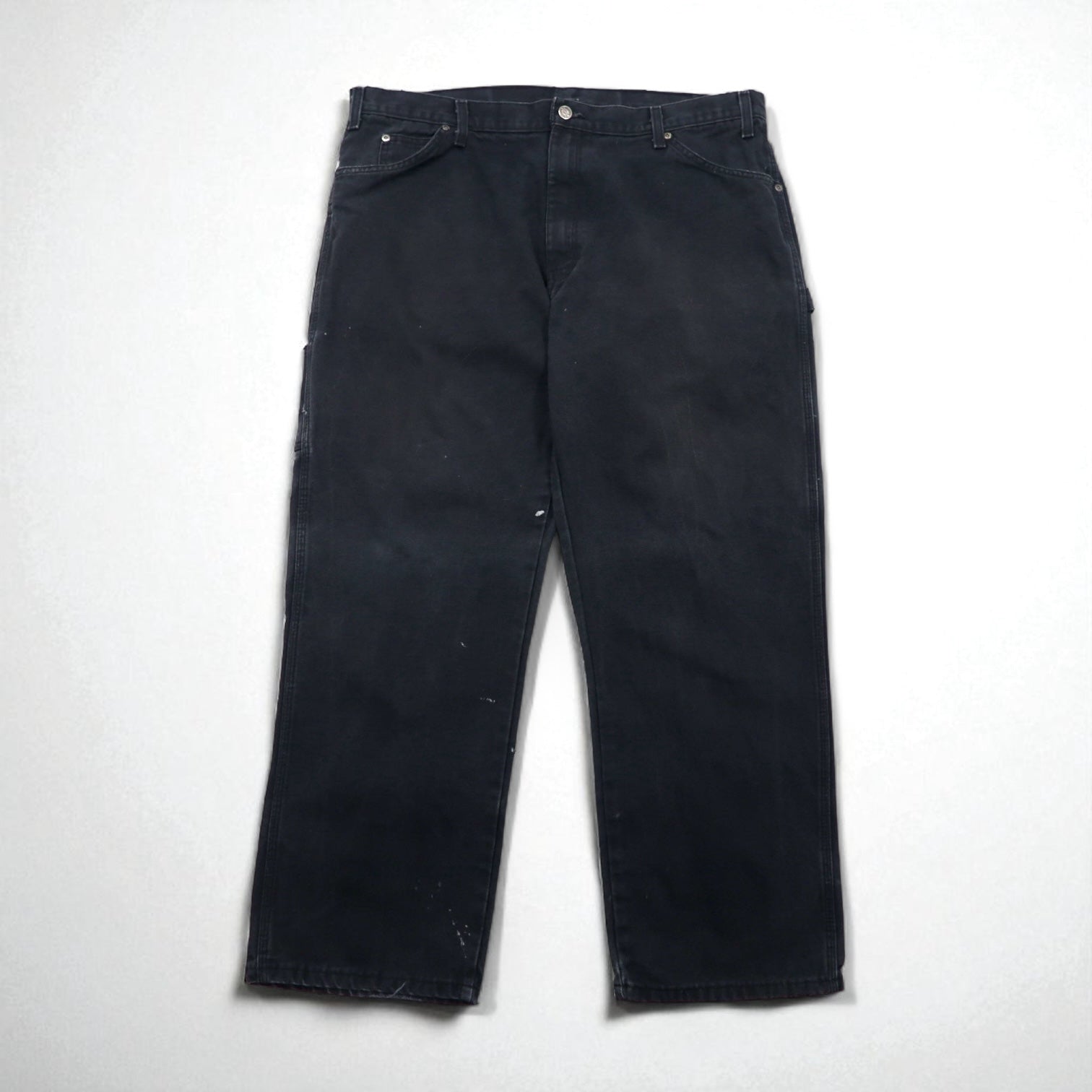 Dickies Duck Painter Pants, XL, Black Cotton, 1939RBK