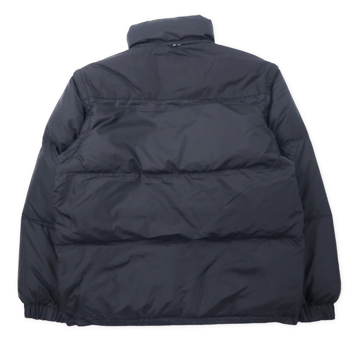 Italy Made Down Jacket イタリア製 4WAY リバーシブル ダウンジャケット ダウンベスト XL ブラック ブラウン ナイロン アーム着脱式 フード収納式 ビッグサイズ