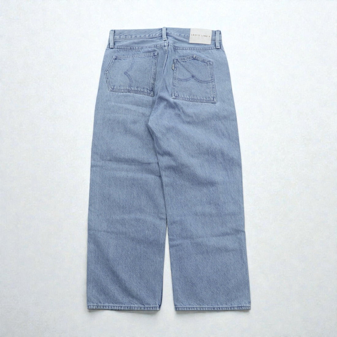 Levi's LINE8 Loose Fit Wide Denim Pants, Jeans, Size S, Light Blue Indigo, 57691-0000