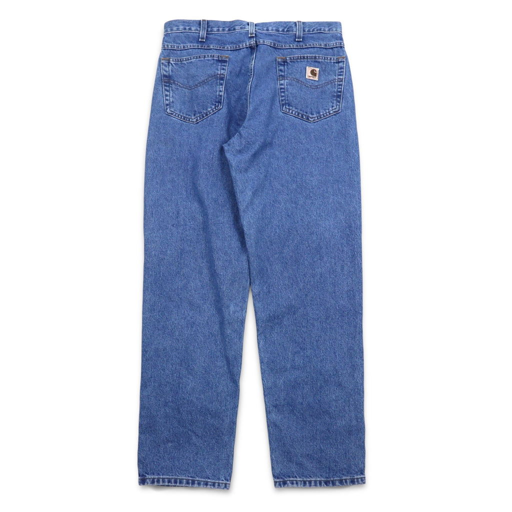 Carhartt リラックスフィット バギー テーパード デニムパンツ L インディゴ ブルー RELAXED FIT B13 STW メキシコ製
