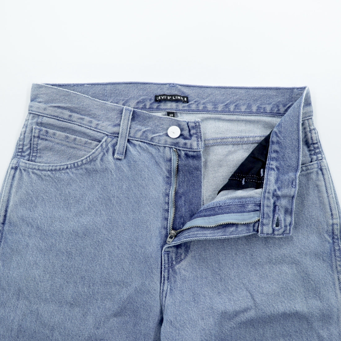 Levi's LINE8 Loose Fit Wide Denim Pants, Jeans, Size S, Light Blue Indigo, 57691-0000