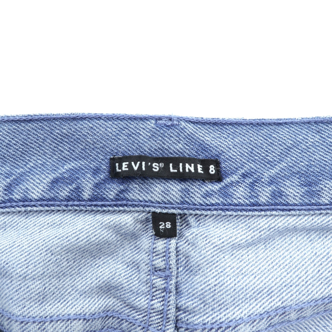 Levi's LINE8 Loose Fit Wide Denim Pants, Jeans, Size S, Light Blue Indigo, 57691-0000