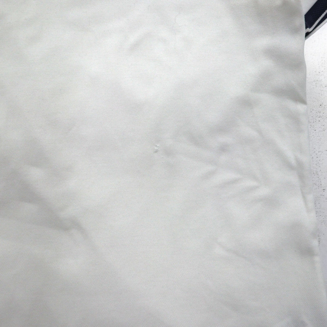 POLO RALPH LAUREN リブライン ポロシャツ XL ホワイト コットン 鹿の子 スモールポニー刺繍