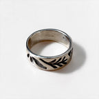 Vintage Sterling Silver Ring インディアンジュエリー シルバーリング 指輪 16号 ボタニカル