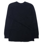 Stussy Long Sleeve T-Shirt Long TM Black Cotton One Point Logo Embroidery Made in Mexico