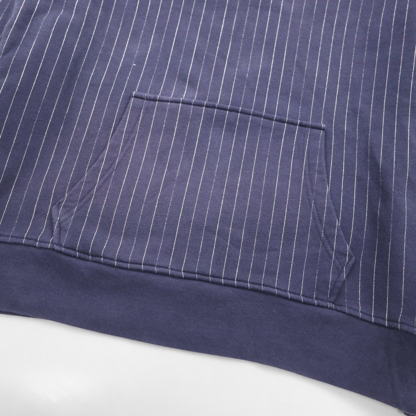 Levi's ウォバッシュ プルオーバー パーカー L ネイビー ストライプ フロントポケット 56808-0018