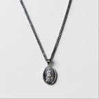 Silver 925 Necklace 聖母マリア シルバー ネックレス メダイ オーバル 喜平 チェーン