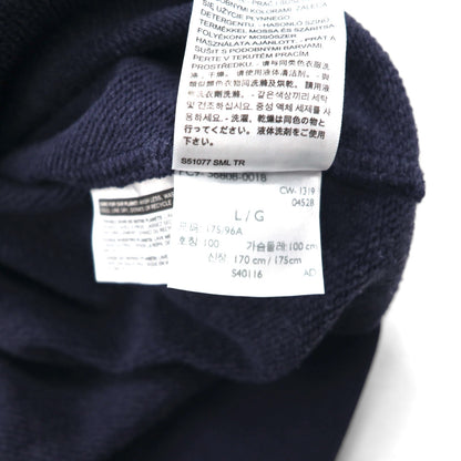 Levi's ウォバッシュ プルオーバー パーカー L ネイビー ストライプ フロントポケット 56808-0018