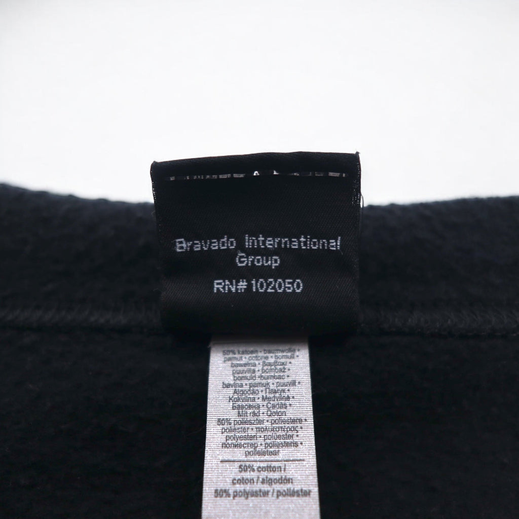 HARLEY DAVIDSON ビッグサイズ フルジップパーカー 3XL ブラック コットン バックロゴ スカル