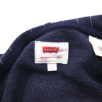 Levi's Wabash Pullover Hoodie, Size L, Navy Stripes, Front Pocket, 56808-0018