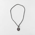 Silver 925 Necklace 聖母マリア シルバー ネックレス メダイ オーバル 喜平 チェーン