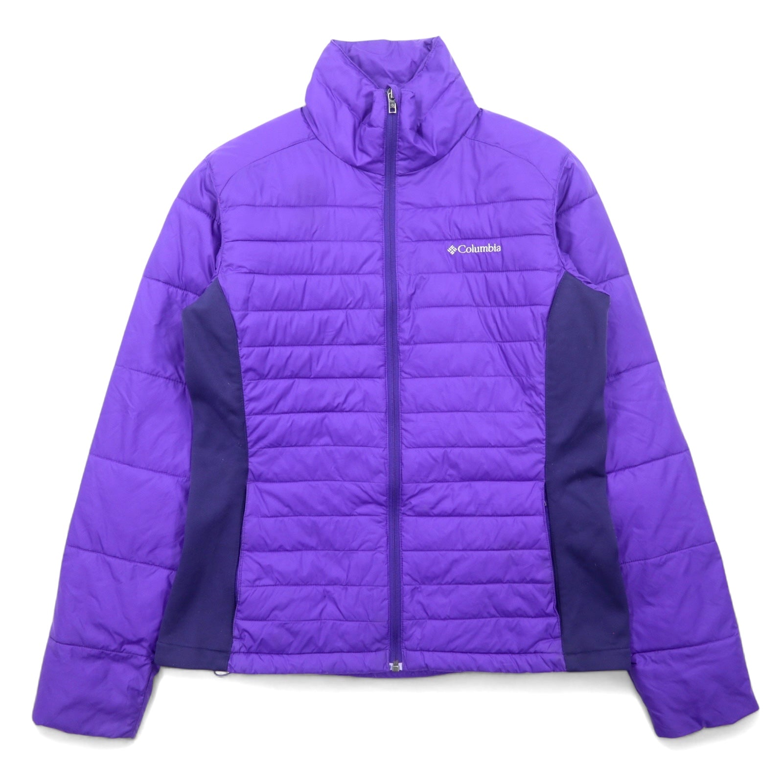 日本然リトテ-古着オンライン-COLUMBIA ダウンジャケット 中綿 XL パープル ナイロン キルティング POWDER PILLOW HYBRID JACKET WL5341-COLUMBIA Puffer Jacket Filling XL Purple Nylon Quilted POWDER PILLOW HYBRID JACKET WL5341
