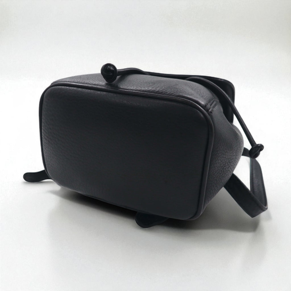 COACH Made in Italy Old Coach Pebbled Leather Drawstring Backpack, Cowhide Leather, L6E-4925, Grained Leather