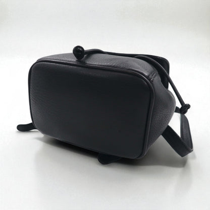 COACH イタリア製 オールドコーチ ペプルドレザー 巾着 リュックサック バックパック 牛革 L6E-4925 シボ革