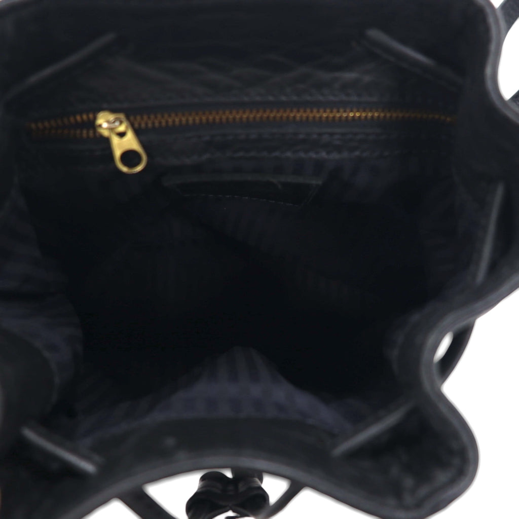 COACH Made in Italy Old Coach Pebbled Leather Drawstring Backpack, Cowhide Leather, L6E-4925, Grained Leather