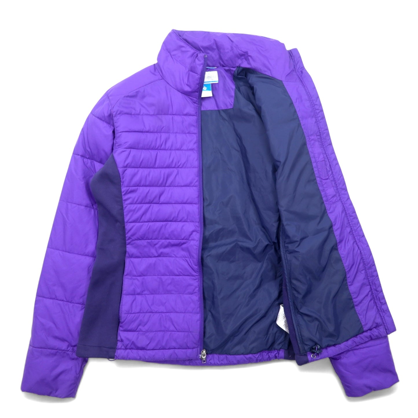 COLUMBIA ダウンジャケット 中綿 XL パープル ナイロン キルティング POWDER PILLOW HYBRID JACKET WL5341