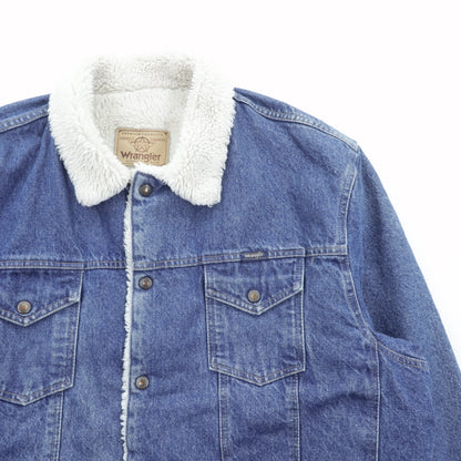 Wrangler ランチコート 裏ボア デニムジャケット L インディゴ シェルパ