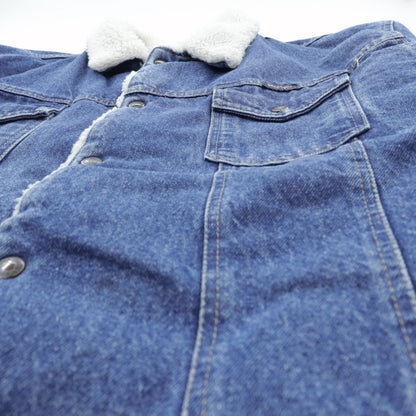 Wrangler ランチコート 裏ボア デニムジャケット L インディゴ シェルパ