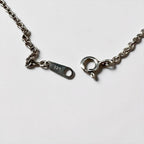 Vintage Sterling Silver 925 Necklace タイガーアイ シルバーネックレス ブラウン カボション ストーン ペンダント