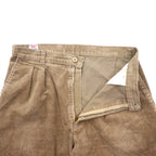 LEVI'S イギリス製 90年代 ユーロ タック ワイド コーデュロイパンツ 33 ベージュ コットン PANT FAMILY 299 3484 4584