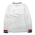 POLO RALPH LAUREN リブライン サーマル ロングスリーブTシャツ ロンT L ホワイト トリコロール USA POLO 星条旗