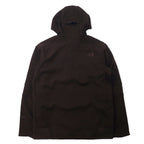 THE NORTH FACE Apex Soft Shell Jacket Hoodie M Brown Polyester Fleece Liner Logo Embroidery TNF APEX