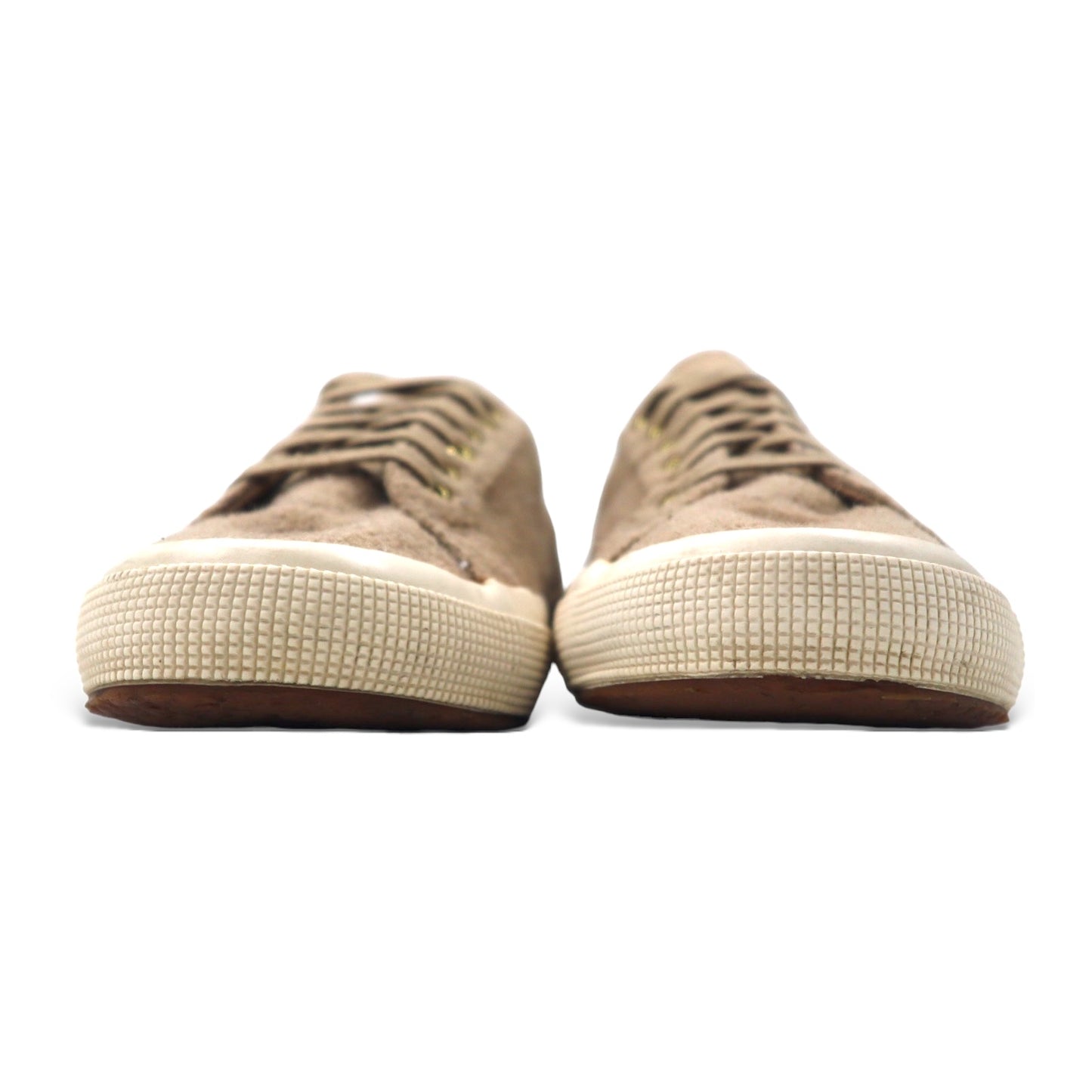 SUPERGA ウールブレンド スニーカー 25cm ベージュ Tan Wool Blend Low Top Sneakers S00AID0