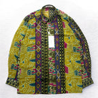 Vintage 90s Japan Made Native Shirt Roman Rominas 90s Retro All-over Print Poly Shirt M Multicolor Native Made in Japan Unused