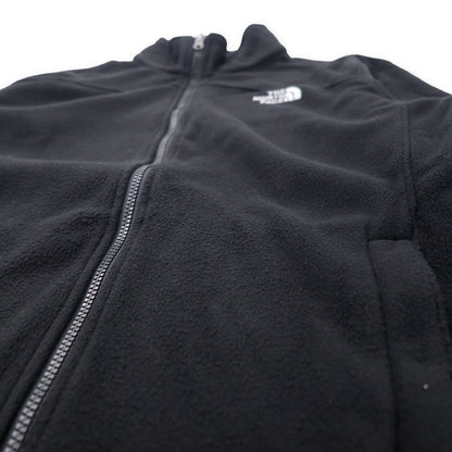 THE NORTH FACE フルジップ フリースジャケット L ブラック ポリエステル ロゴ刺繍