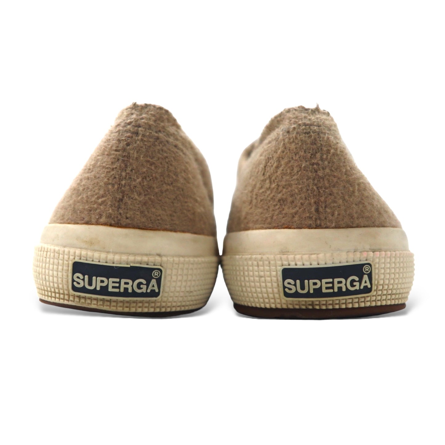 SUPERGA ウールブレンド スニーカー 25cm ベージュ Tan Wool Blend Low Top Sneakers S00AID0