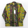 Vintage 90s Japan Made Native Shirt Roman Rominas 90s Retro All-over Print Poly Shirt M Multicolor Native Made in Japan Unused