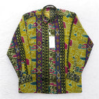 Vintage 90s Japan Made Native Shirt Roman Rominas 90s Retro All-over Print Poly Shirt M Multicolor Native Made in Japan Unused