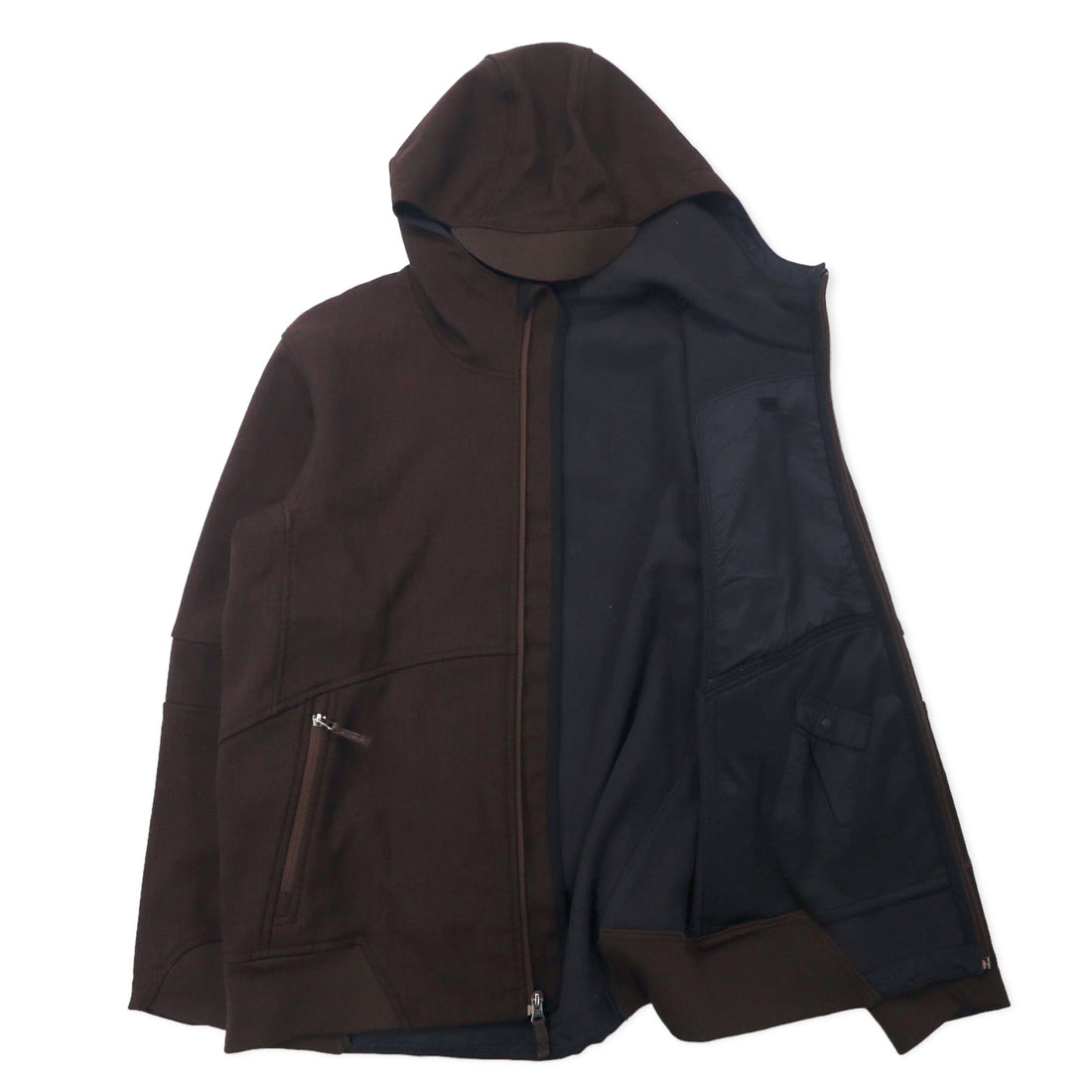 THE NORTH FACE Apex Soft Shell Jacket Hoodie M Brown Polyester Fleece Liner Logo Embroidery TNF APEX
