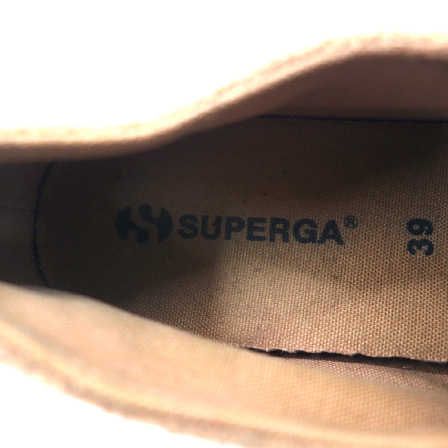 SUPERGA ウールブレンド スニーカー 25cm ベージュ Tan Wool Blend Low Top Sneakers S00AID0