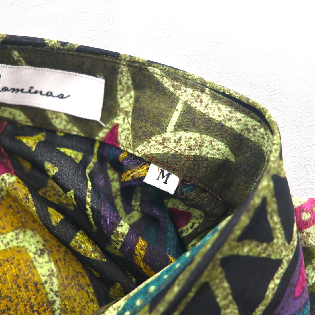 Vintage 90s Japan Made Native Shirt Roman Rominas 90s Retro All-over Print Poly Shirt M Multicolor Native Made in Japan Unused