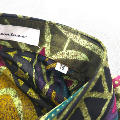 Vintage 90s Japan Made Native Shirt Roman Rominas 90年代 レトロ 総柄 ポリシャツ M マルチカラー ネイティブ 日本製 未使用品