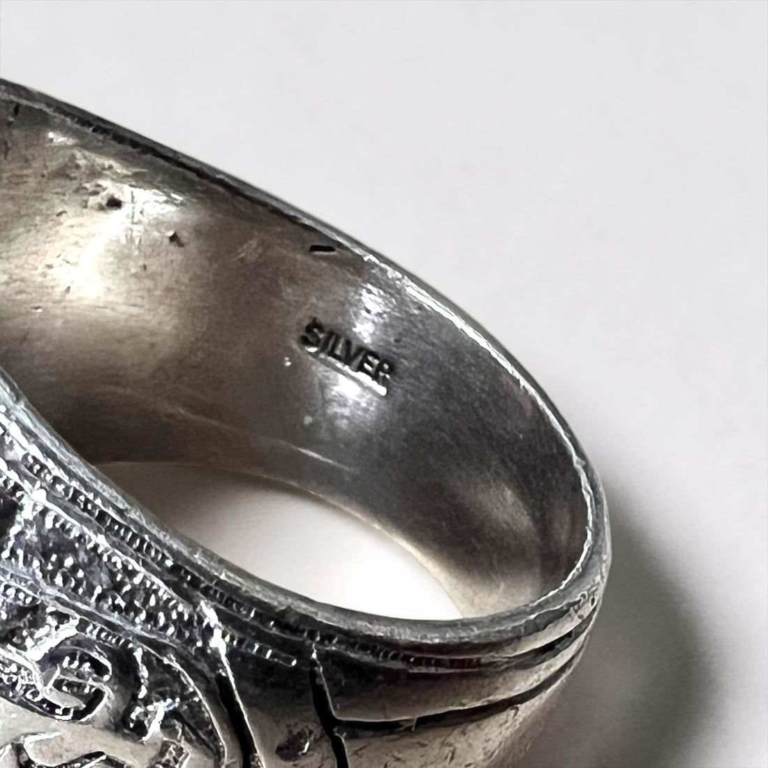 80年代 ヴィンテージ カレッジリング 指輪 シルバー ブラック 1984年 COLLEGE OF DAIDO