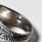 80年代 ヴィンテージ カレッジリング 指輪 シルバー ブラック 1984年 COLLEGE OF DAIDO