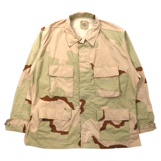 US ARMY 90年代 BDUジャケット L ベージュ デザートカモ ミリタリー コットン 8415-01-327-5311