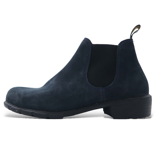 日本然リトテ-古着オンライン-Blundstone スエードレザー サイドゴアブーツ ブーティー 23.5cm ネイビー 000995-Blundstone suede leather Chelsea Boots US6.5 Navy 000995