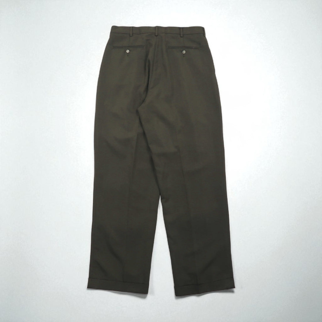 CHAPS RALPH LAUREN 90年代 2タック ワイド スラックスパンツ  L カーキ Trousers