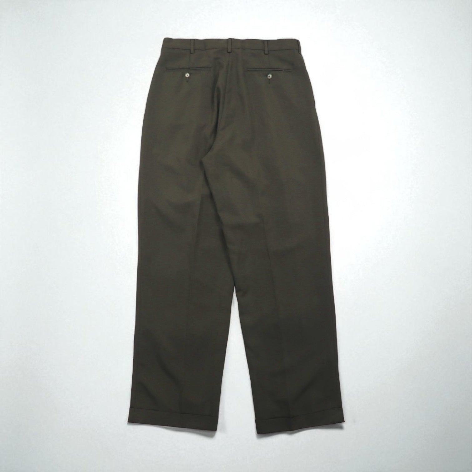 CHAPS RALPH LAUREN 90s 2-pleat wide-leg trousers, size L, khaki