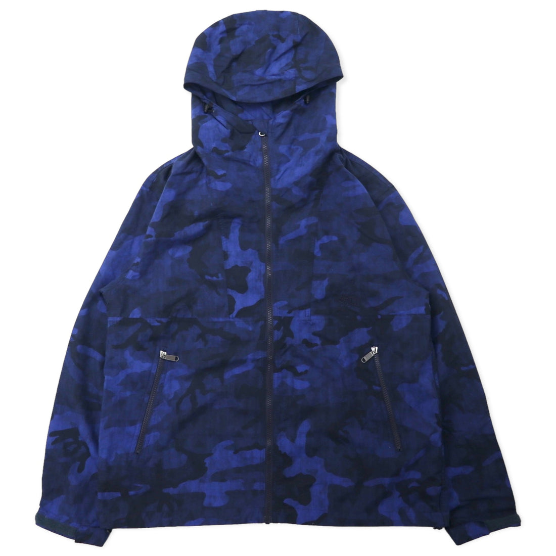 日本然リトテ-古着オンライン-THE NORTH FACE ノベルティ コンパクト ジャケット L ブルー ナイロン カモフラ 撥水加工 Novelty Compact Jacket NP71535-The North Face novelty Compact Jacket L Blue Nylon CAMOUFLAGE Water -repellent processing NOVELTY COMPACT JACKET JACKET NP71535