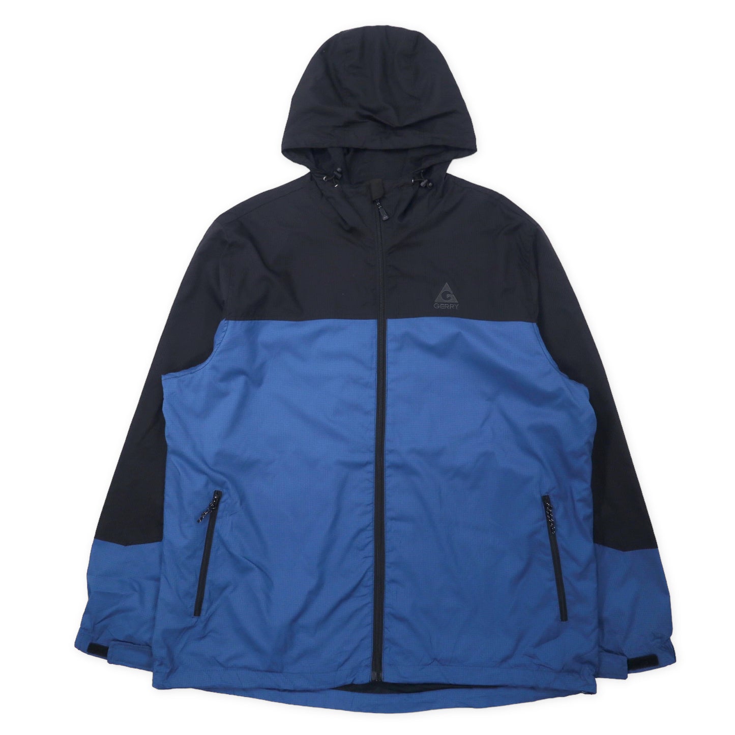 GERRY マウンテンパーカー XXL ブルー ブラック ポリエステル 防水 ビッグサイズ Men's Lightweight Lined Windbreaker Rain Jacket 1319583